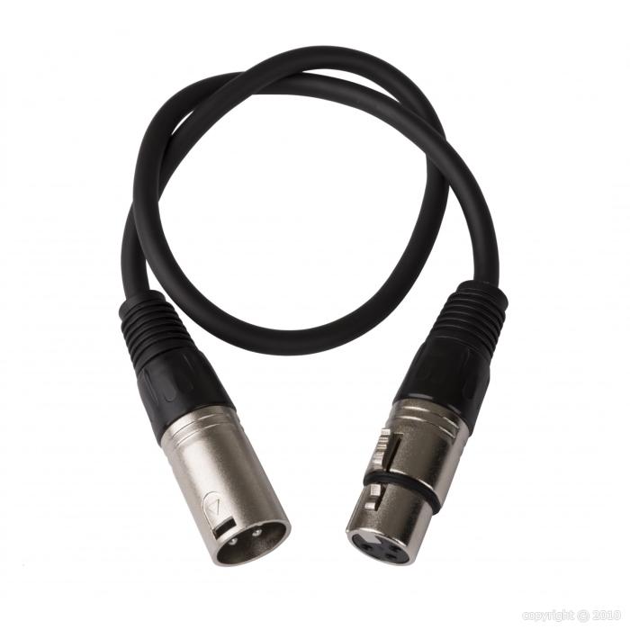 JB Systems - Câble XLR 3pin mâle - XLR 3 pin femelle - 0,5 m