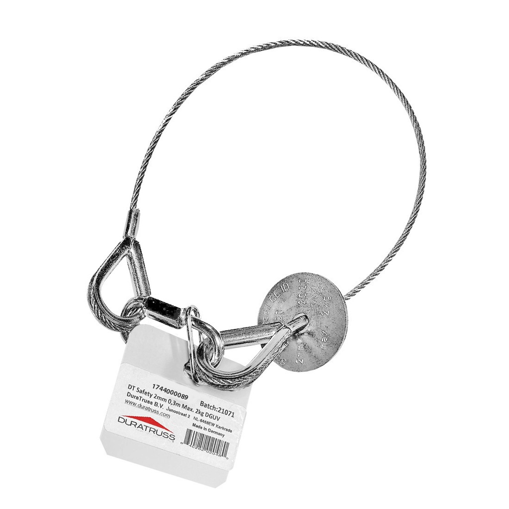 Duratruss - DT Safety 2mm, 0,3m, 2kg, DGUV