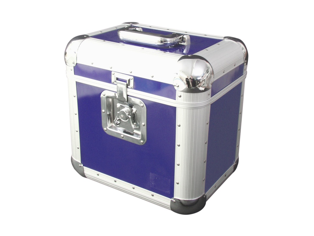 ROADINGER Record Case ALU 75/25, rounded, blue