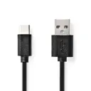 Nedis - câble USB 2.0 - USB-A mâle > USB-C mâle - 1.00 m