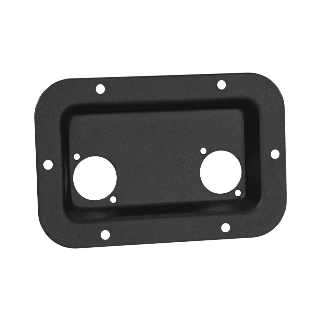 Adam Hall - 8708BLK - Cuvette encastrable pour 2x XLR ou 2x speakon - noir