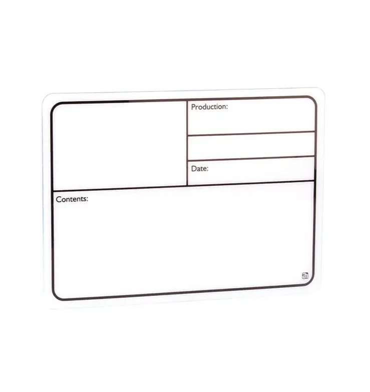 Adam Hall - 88001 - Plaque Signalétique adhésive plastique - blanc