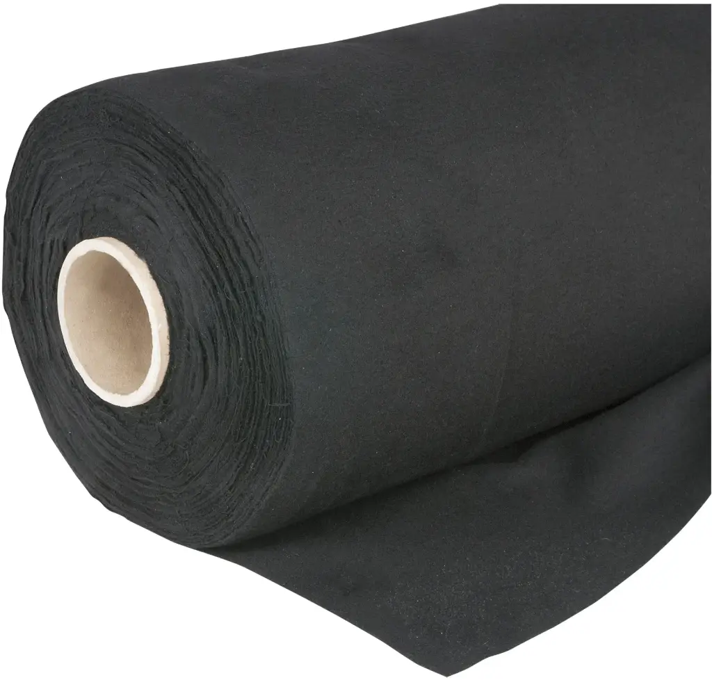 Coton gratté - dekomolton - 100cm x 60M - Noir - 165g/M²