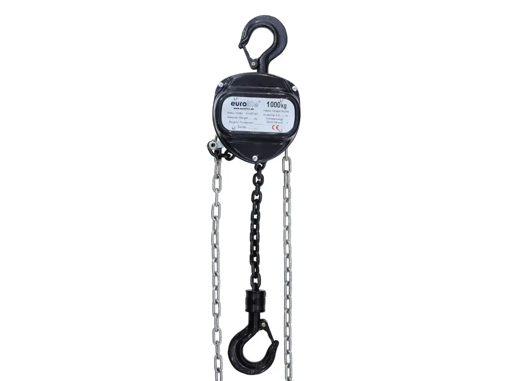 Eurolite - Palan à chaine - Noir - 10m - 1000kg