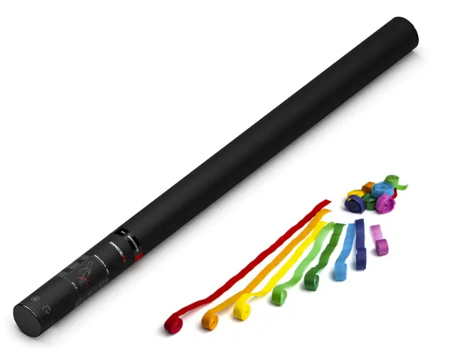 Magic FX - HS04MC - Canon à serpentins manuel - 80cm - Multi couleurs