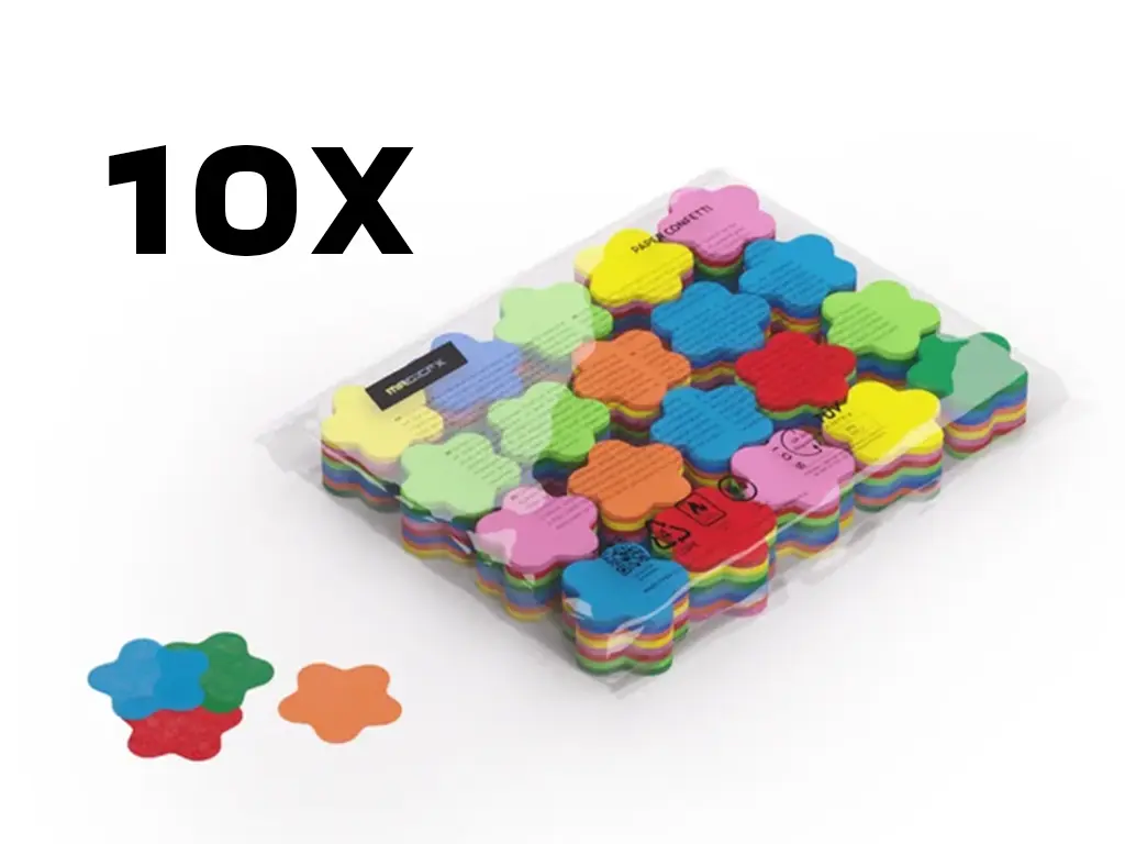 Magic FX - Confettis papier - 10kg - Papillons - Multi couleurs