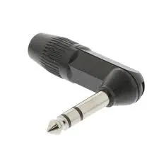 Sweex - Jack 6,3mm - Stéréo/TRS - Coudé - Noir