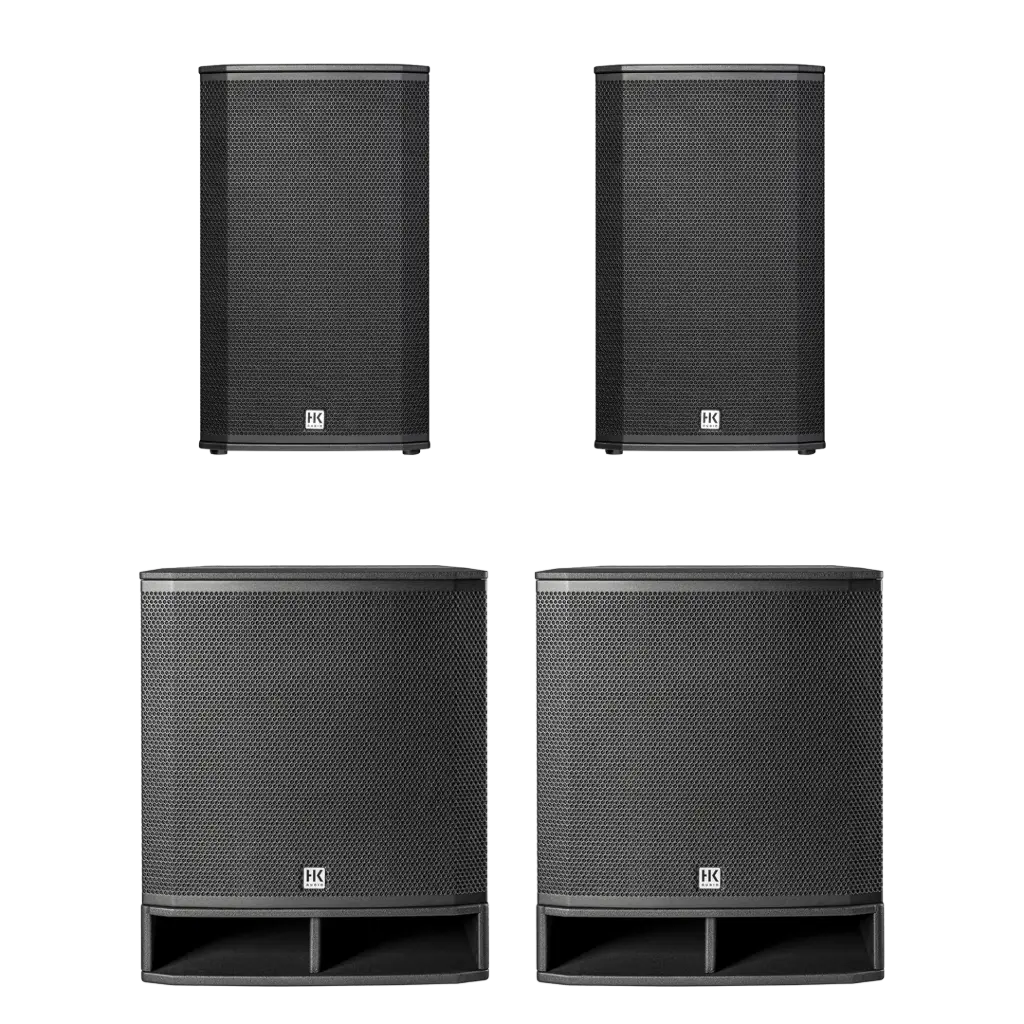 HK Audio LUNAR 112 XA + 2 PORTABLE SUB 118 A 