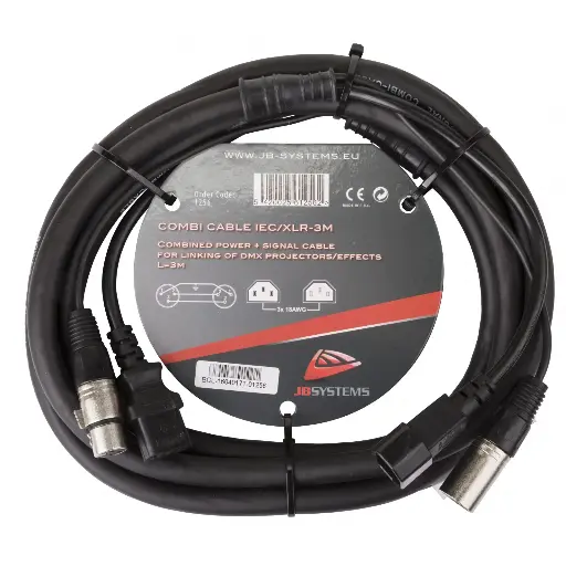 [B01256] Hilec - COMBI CABLE IEC/XLR - DMX - 3M