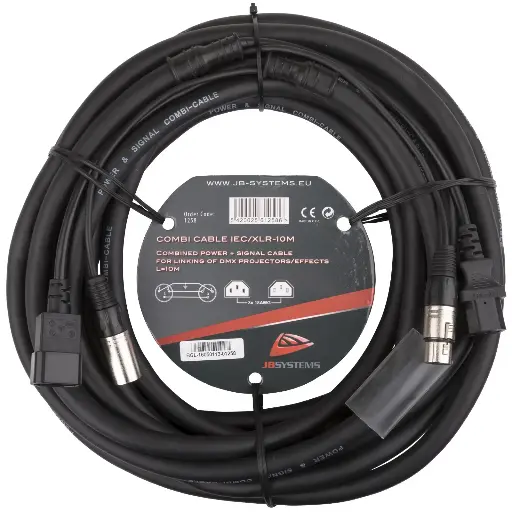 [B01258] Hilec - COMBI CABLE IEC/XLR - DMX - 10M