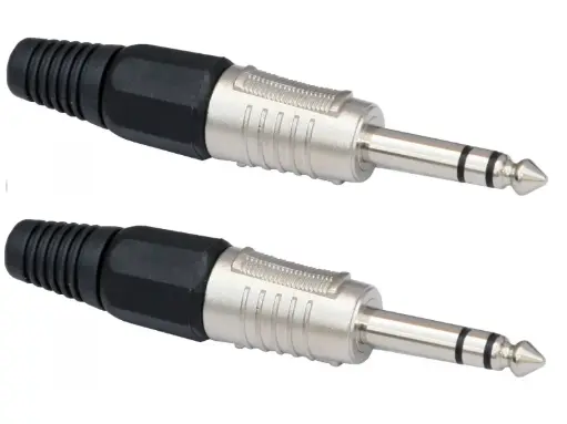 [B01301]  JB Systems - Jack Stéréo/TRS 6,3mm - 2 pièces