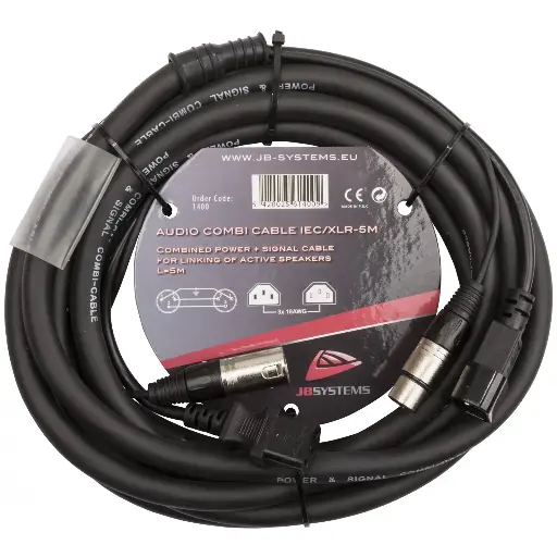 [B01400] Hilec - AUDIO COMBI CABLE IEC/XLR-5M