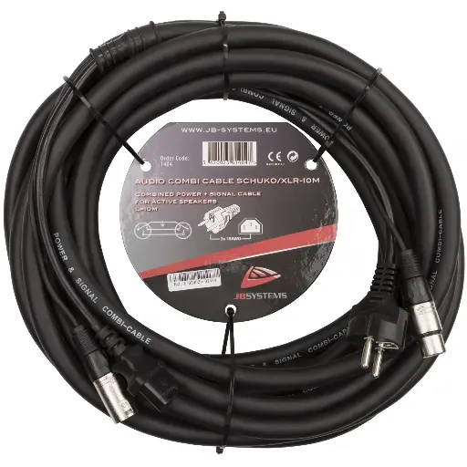 [B01404] Hilec - AUDIO COMBI CABLE SCHUKO/XLR-10M