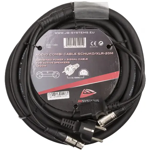 [B01405] Hilec - AUDIO COMBI CABLE SCHUKO/XLR-20M