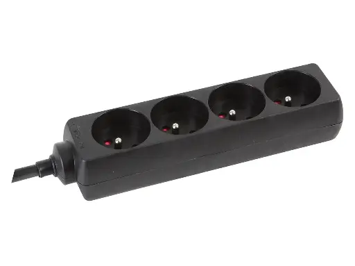 HQ Power - Multiprises 4 prises avec gaine thermorétractile - 5m - 3G2,5