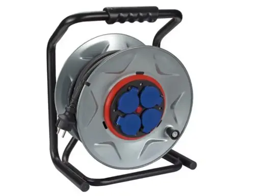 [ECR25NP25A] Perel - Enrouleur - 3G2,5mm² - Noir - 25m
