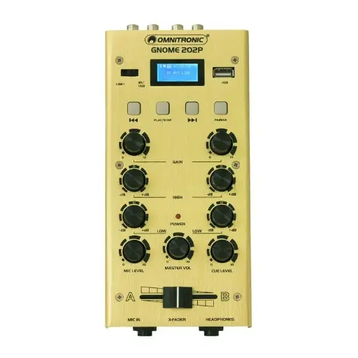 [10006887] Omnitronic - GNOME-202P Mini Mixer gold