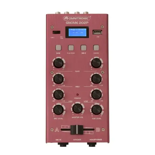 [10006888] Omnitronic - GNOME-202P Mini Mixer red