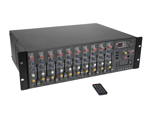 [10040302] Omnitronic - RM-1422FXA USB Rack Power Mixer