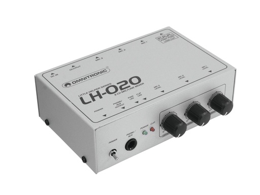 [10355020] Omnitronic - LH-020 3-channel Mic Mixer