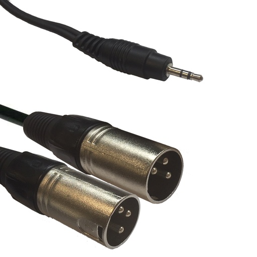 [1611000043] Accu Cable - AC-J3S-2XM/3 3,5 Jack Stereo to 2x XLR m