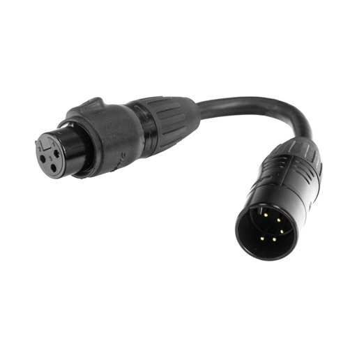 [1621000161] Accu Cable - DMX 5-pin M to 3-pin FM IP65