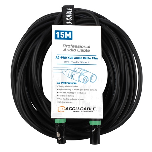 [1611000069] Accu Cable - AC-PRO XLR audio cable 15,0m