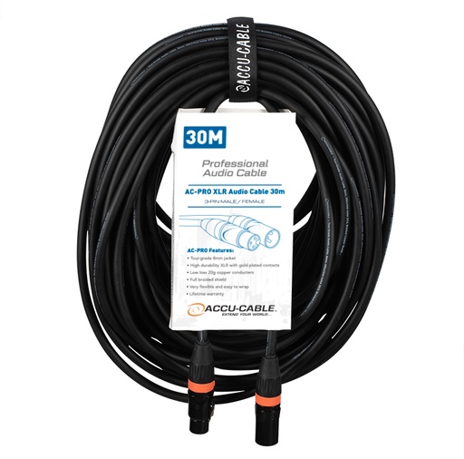 [1611000085] Accu Cable - AC-PRO XLR audio cable 30m