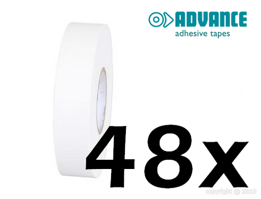 [TS AD4-0019-0020-blanc48x] Advance - Tape AT4 - 19mm x 20m - Blanc - 48 pièces
