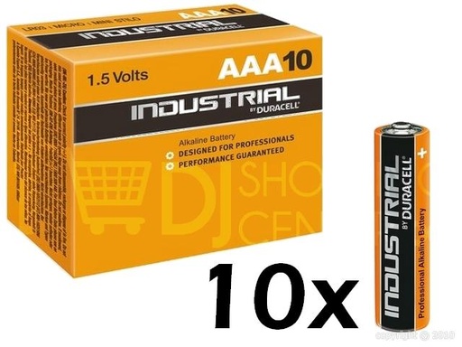 [H 98041] Duracell Industrial - 1,5 Volt - LR03 - AAA - Pack 10 pcs