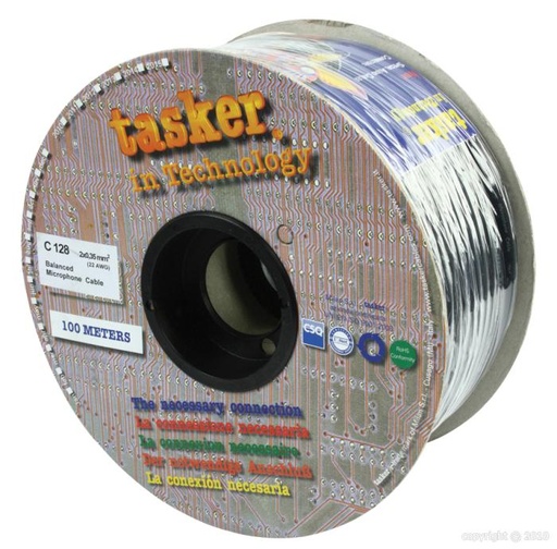 [956] Tasker - C128 - câble DMX - noir - 100m