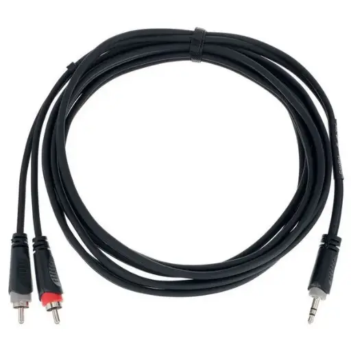 [ECEY3WCC] Cordial - EY3WCC - Stéréo mini Jack 3,5mm > 2 RCA Male L/R - Câble 3 m
