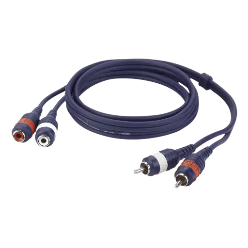 [FL276] DAP Audio - 2 RCA Male L/R > 2 RCA Femelle L/R - Câble 6 m