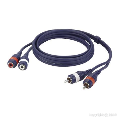 [FL276] DAP Audio - 2 RCA Male L/R > 2 RCA Femelle L/R - Câble 6 m