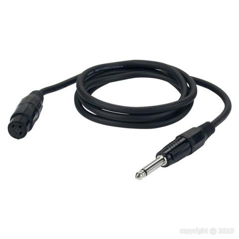[FL026] DAP Audio - Jack 6,3mm Mono > XLR Femelle - Câble 6 m
