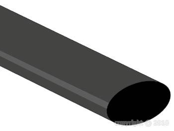 [STB190BK] Gaine thermorétractable - 2/1 - 19mm - Noir - 120 cm