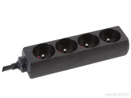 [EB4STB25-5HQ] HQ Power - Multiprises 4 prises avec gaine thermorétractile - 5m - 3G2,5