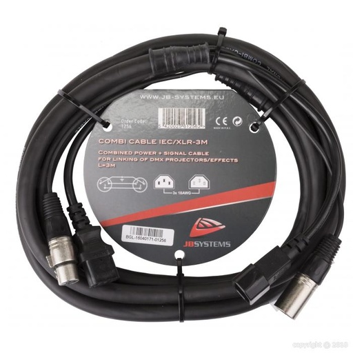 [1256] JB Systems - Combi Cable - DMX - 3m