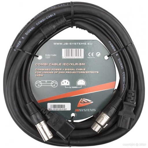 [1257] JB Systems - Combi Cable - DMX - 5m