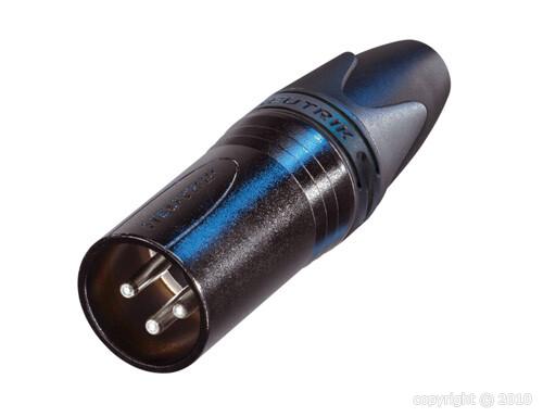 [NC3MXX-Bag] Neutrik - NC-3-MXX-Bag - XLR mâle 3 pin - Noir