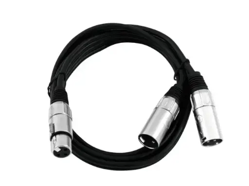[30225203] Omnitronic - 1x XLR F 3p > 2x XLR M 3p - 50cm