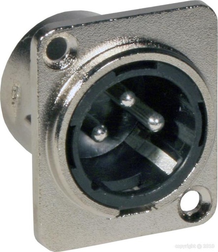 [B1305] JB Systems - XLR Male 3pin - chassis - 2 pièces
