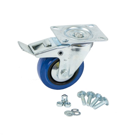 [1749000094] Duratruss - Blue Wheel with Brake, incl. Screw Set