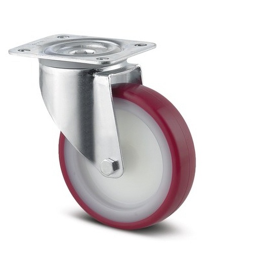 [7031000056] Tente - Red wheel without brake 100mm