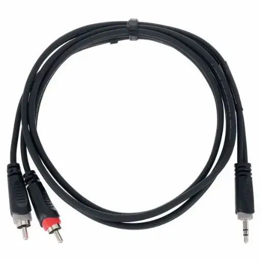 [ECL EY1.5WCC] Cordial - EY1.5WCC - Stéréo mini Jack 3,5mm > 2 RCA Male L/R - Câble 1,5 m