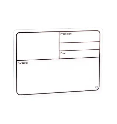 [88001] Adam Hall - 88001 - Plaque Signalétique adhésive plastique - blanc