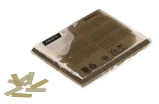 [CON01GLP] Magic FX - Confettis papier - 1kg - rectangle 55x17mm - Or