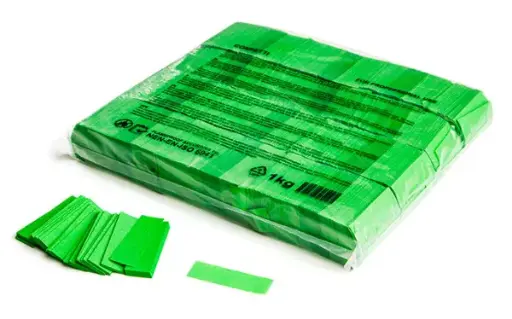 [CON01LG] Magic FX - Confettis papier - 1kg - rectangle 55x17mm - vert clair
