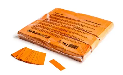 Magic FX - Confettis papier - 1kg - rectangle 55x17mm - orange