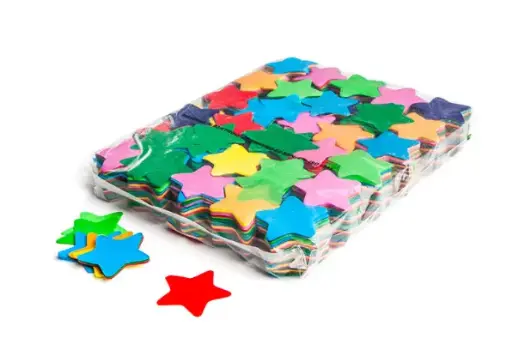 [CON03MC] Magic FX - Confettis papier - 1kg - Etoiles - Multi couleurs